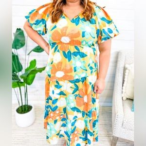 Umgee floral maxi dress